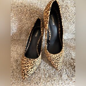 Express Animal Print Heels